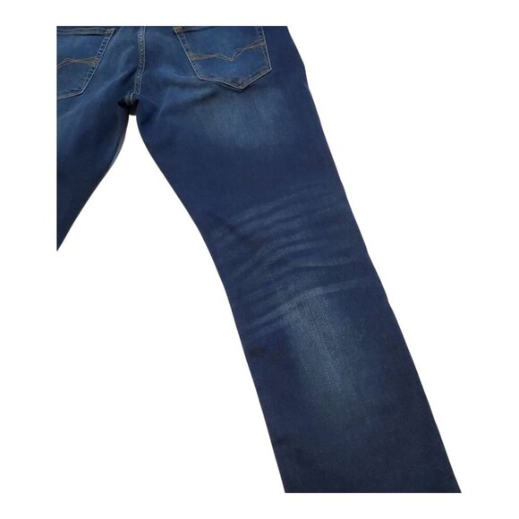 NWT GUESS SZ 38 x 30 Men's Vermont Slim Straight Distressed Stretch Jeans - Picture 4 of 16